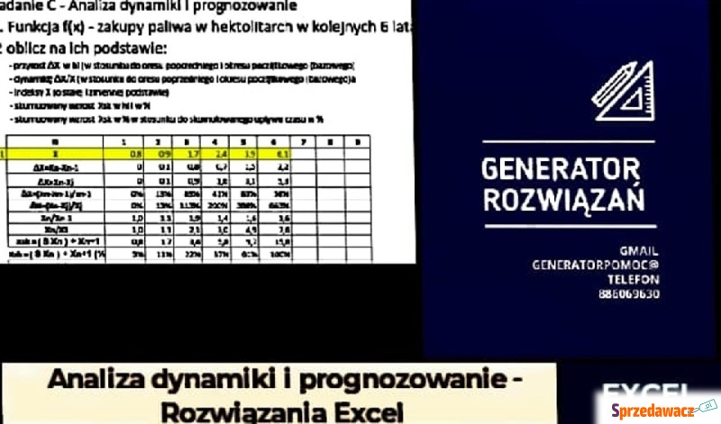 "Analiza dynamiki i prognozowanie" -... - Pozostałe materiały edu. - Warszawa
