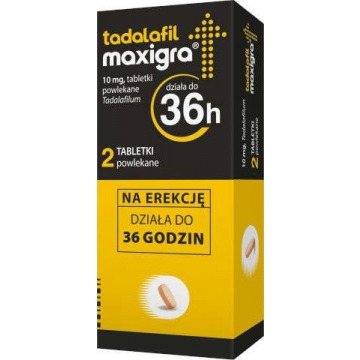 Tadalafil maxigra 0,01g x 2 tabletki