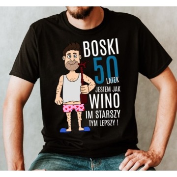 koszulka na 50 urodziny dla szwagra, koszulka na pięćdziesiątkę