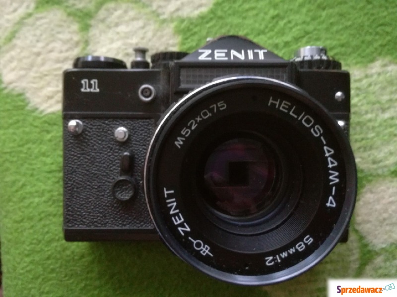 Aparat fotograficzny Zenit 11  + Helios 44M-M4 - Aparaty analogowe - Mińsk Mazowiecki