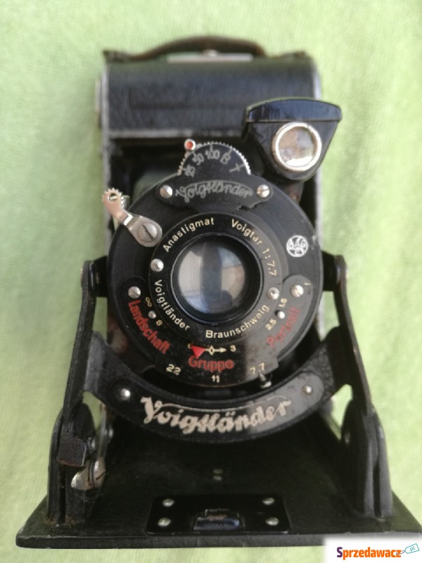 Zabytkowy aparat  fotograficzny Voigtländer - Aparaty analogowe - Mińsk Mazowiecki