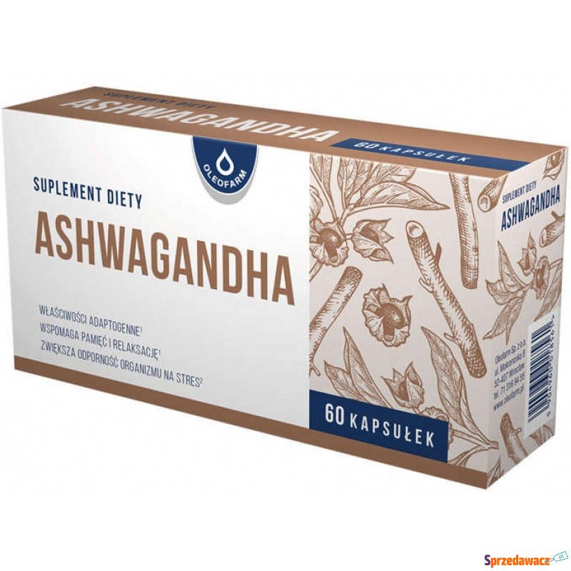 Ashwagandha x 60 kapsułek - Witaminy i suplementy - Zamość