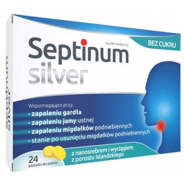 Septinum silver x 24 pastylki do ssania