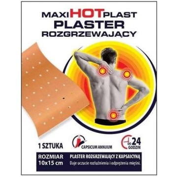 Maxi hot plast plaster rozgrzewający x 1 sztuka