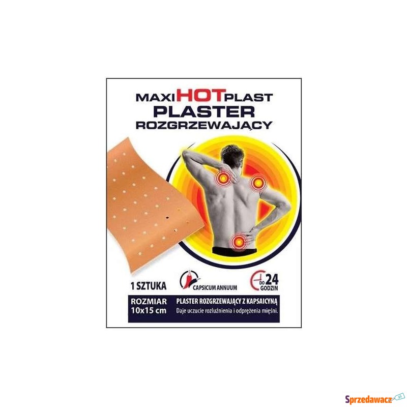 Maxi hot plast plaster rozgrzewający x 1 sztuka - Witaminy i suplementy - Bartoszyce