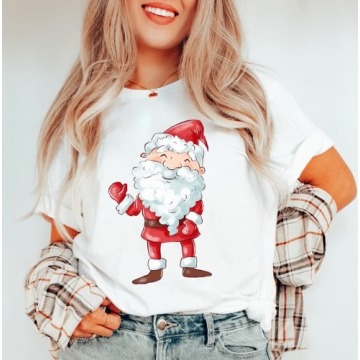 damska koszulka z Mikołajem na święta