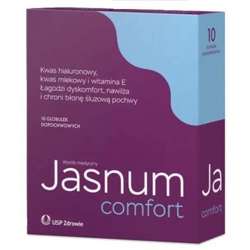 Jasnum comfort x 10 globulek dopochwowych