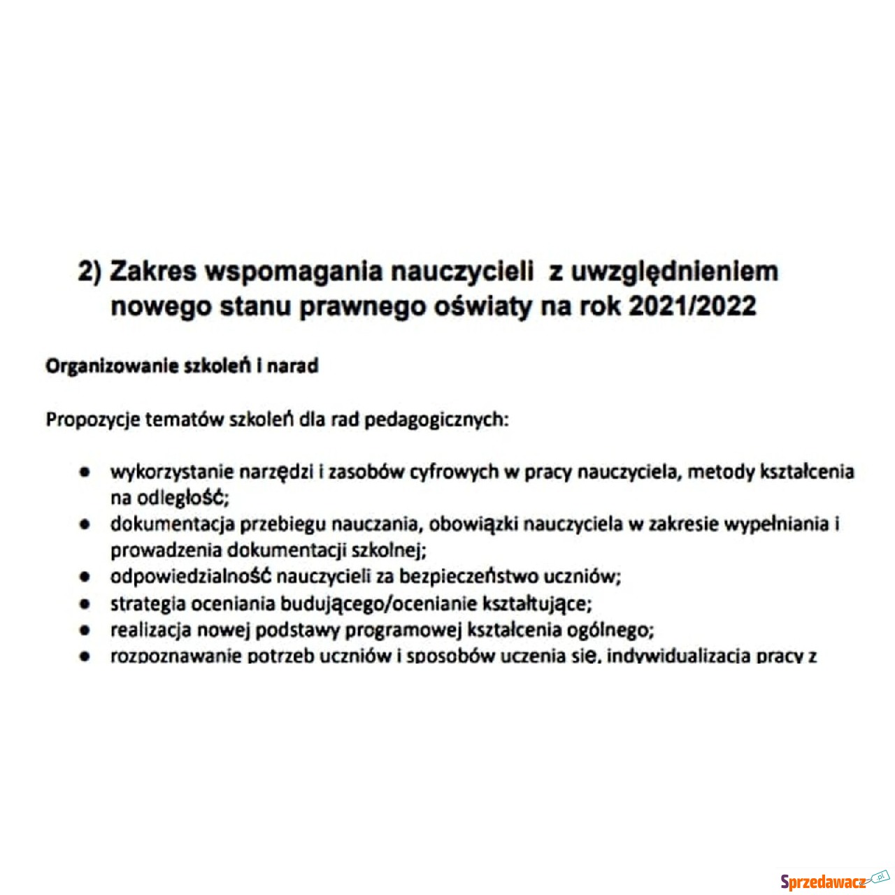 "Nadzór pedagogiczny dyre...