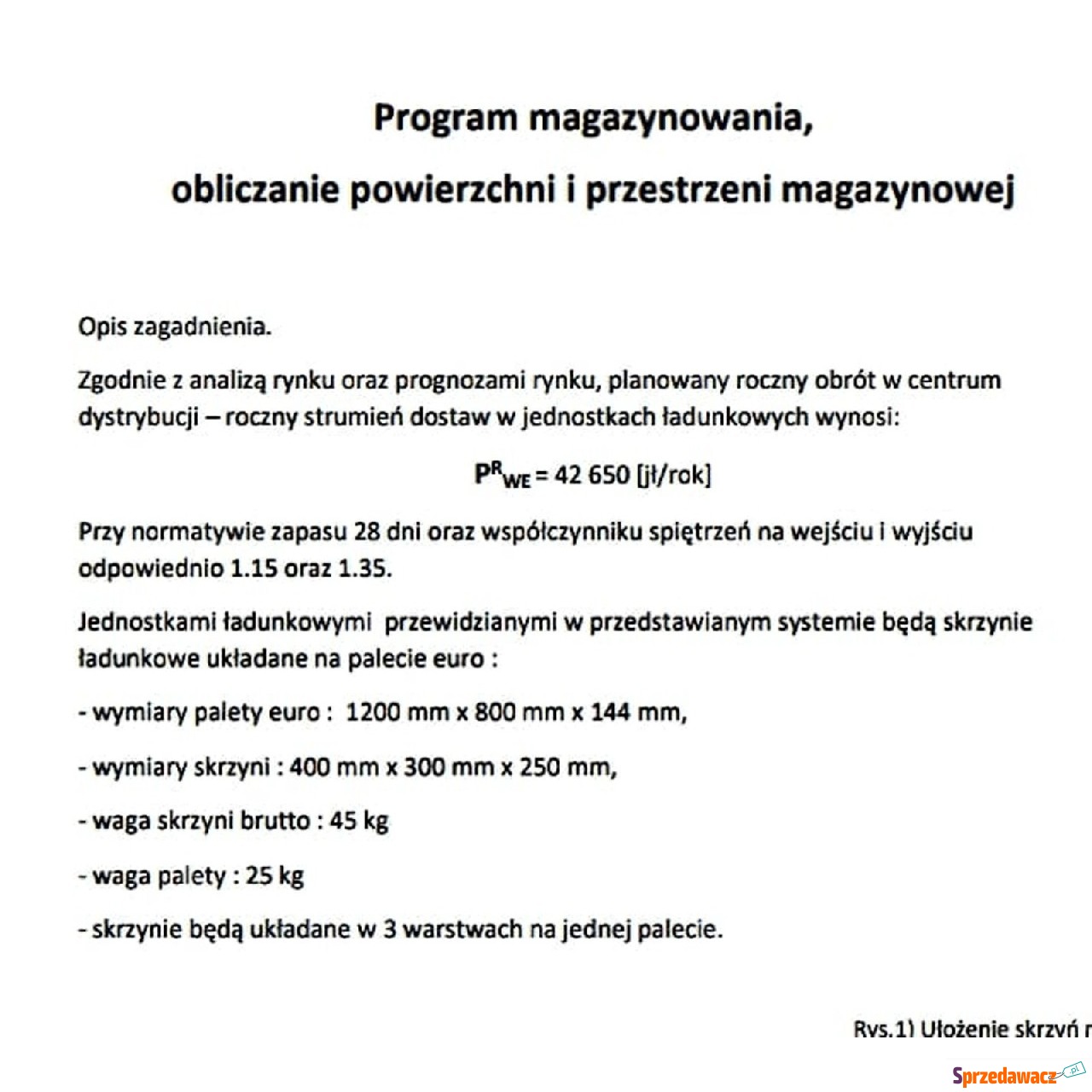 "Program magazynowania, ﻿...