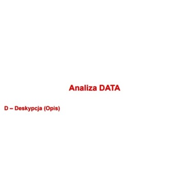 "Analiza DATA"