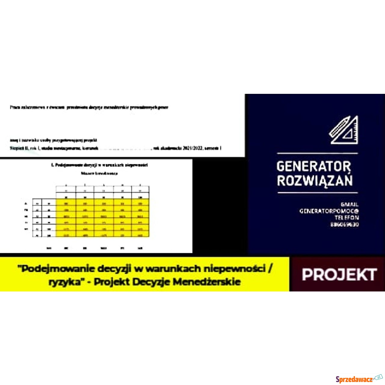 "Podejmowanie decyzji w w...