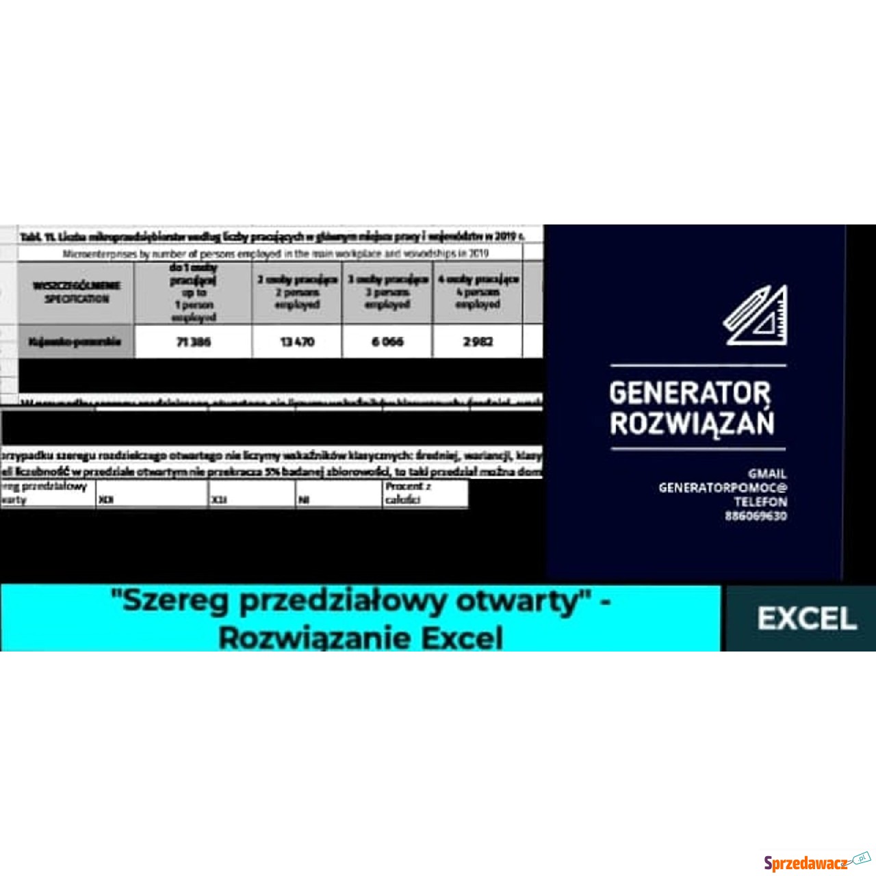 "Szereg przedziałowy otwarty,...