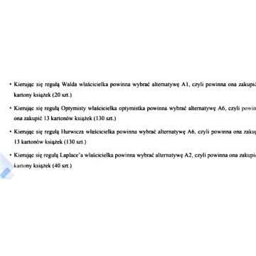 "Podejmowanie decyzji w warunkach niepew... - Pozostałe materiały edu. - Warszawa - zdjęcie 2