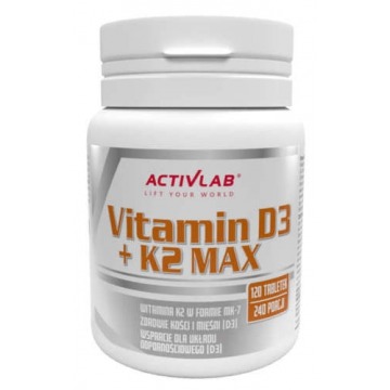 Vitamin d3 4000 + k2 max x 120 tabletek
