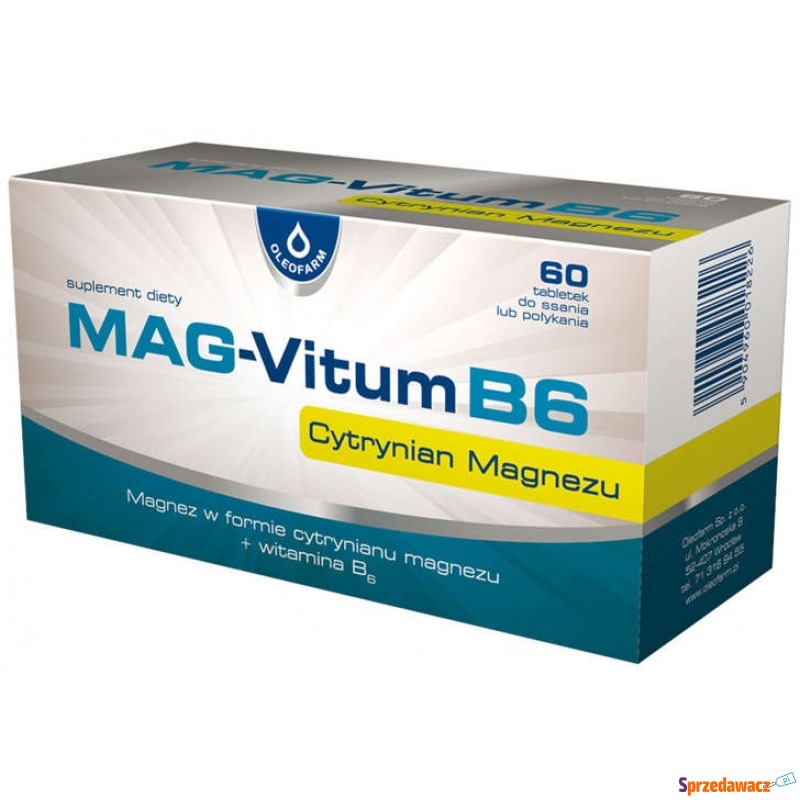 Mag-vitum b6 x 60 tabletek - Witaminy i suplementy - Będzin