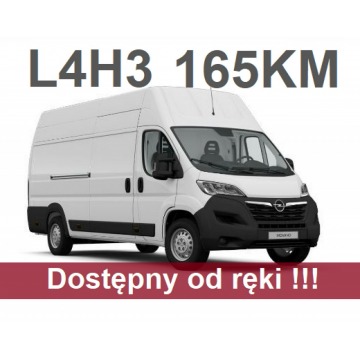 Opel Movano - L4H3 165KM Tempomat Czujniki Drzwi 270st Dostępny od ręki  1715 ZŁ