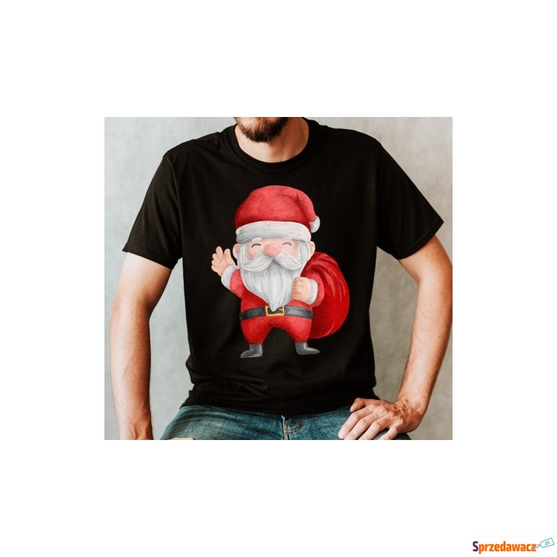 męska świąteczna koszulka z Mikołajem - Bluzki, koszulki - Grudziądz