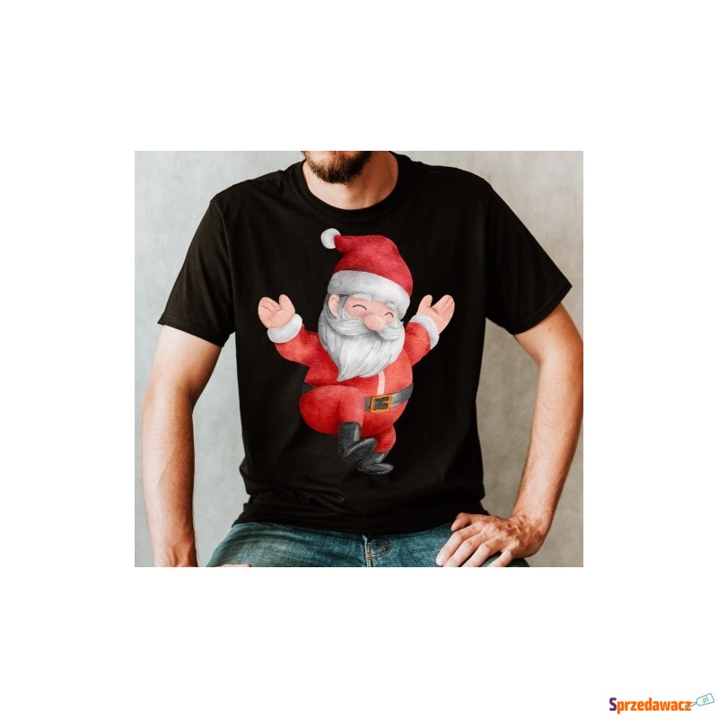 męska świąteczna koszulka z Mikołajem - Bluzki, koszulki - Rzeszów