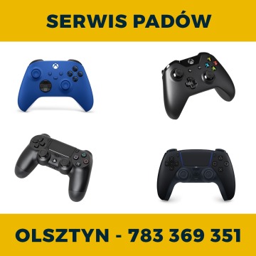 Serwis, naprawa kontrolerów / padów do konsol PS4, PS5 i XBOX w Olsztynie