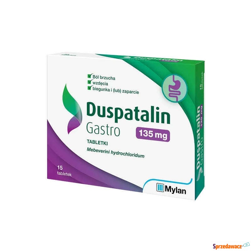 Duspatalin gastro 135mg x 15 tabletek - Witaminy i suplementy - Starogard Gdański