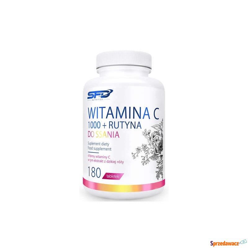 Witamina c 1000 + rutyna x 180 tabletek do ssania - Witaminy i suplementy - Sopot
