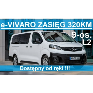 Opel Vivaro - E-Kombi Extra Long L2 136KM Zasięg 320KM Dostępny od ręki 2774zł