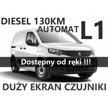 Peugeot Partner - L1 1,5 Diesel  130KM Automat Czujniki Duży Ekran Standard - 1294zł