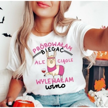 fajna koszulka na prezent dla koleżanki lubiącej wino