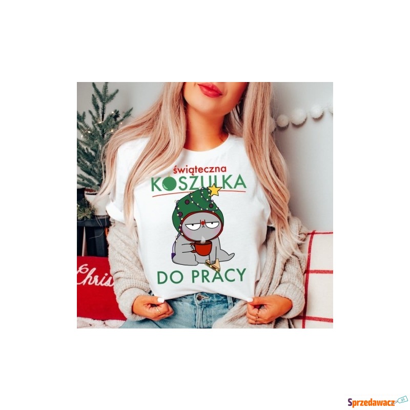 świąteczna koszulka do pracy na...
