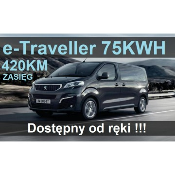 Peugeot Traveller - L2 E-Traveller 75KWH Allure Long  Zasięg 400KM Dostępny od ręki 3477zł