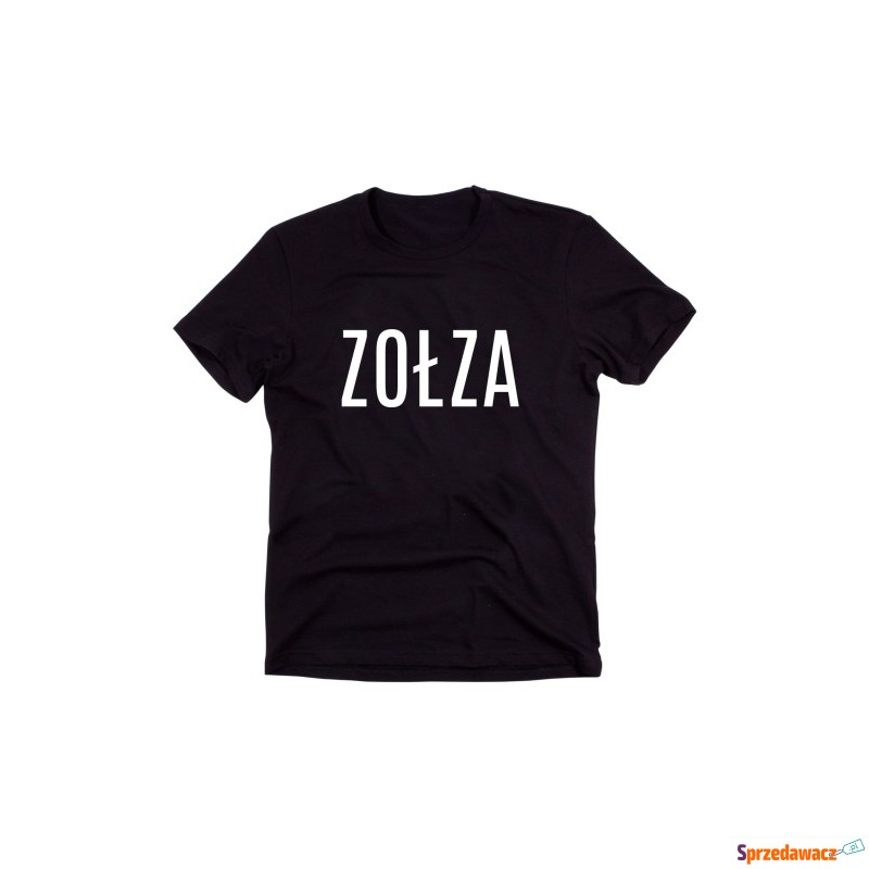 Czarny Klasyczny T-shirt "ZOŁZA" - Bluzki, koszule - Szczecinek