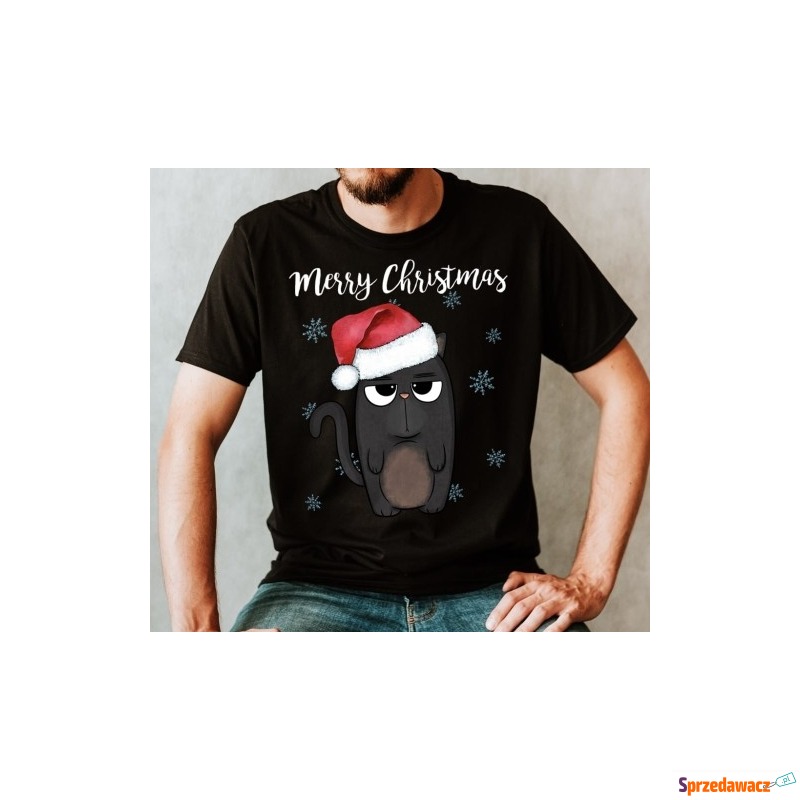 koszulka ze świątecznym nadrukiem na prezent - Bluzki, koszulki - Gniezno