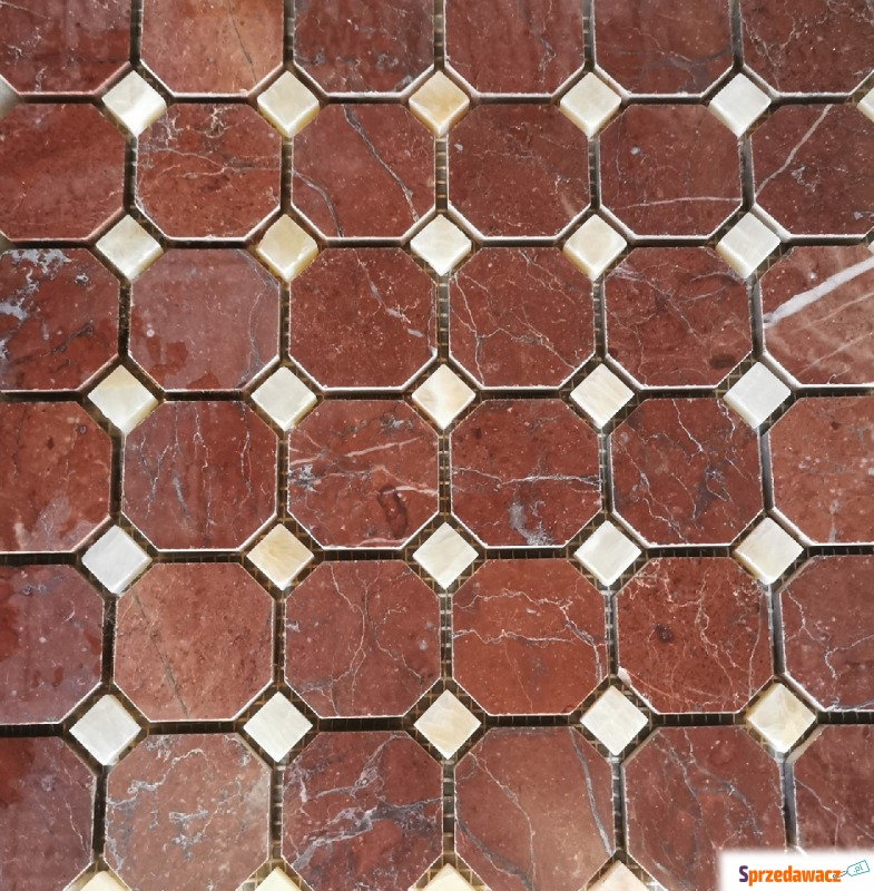 Mozaika Marmurowa Alicante/Honey Onyx 30,5x30,5x1... - Płyty, płytki ścienne,... - Przemyśl