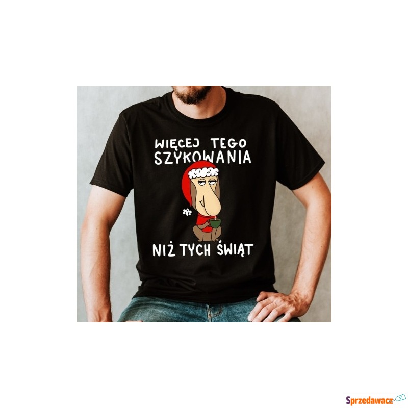męska świąteczna koszulka z nosaczem więcej t... - Bluzki, koszulki - Opole