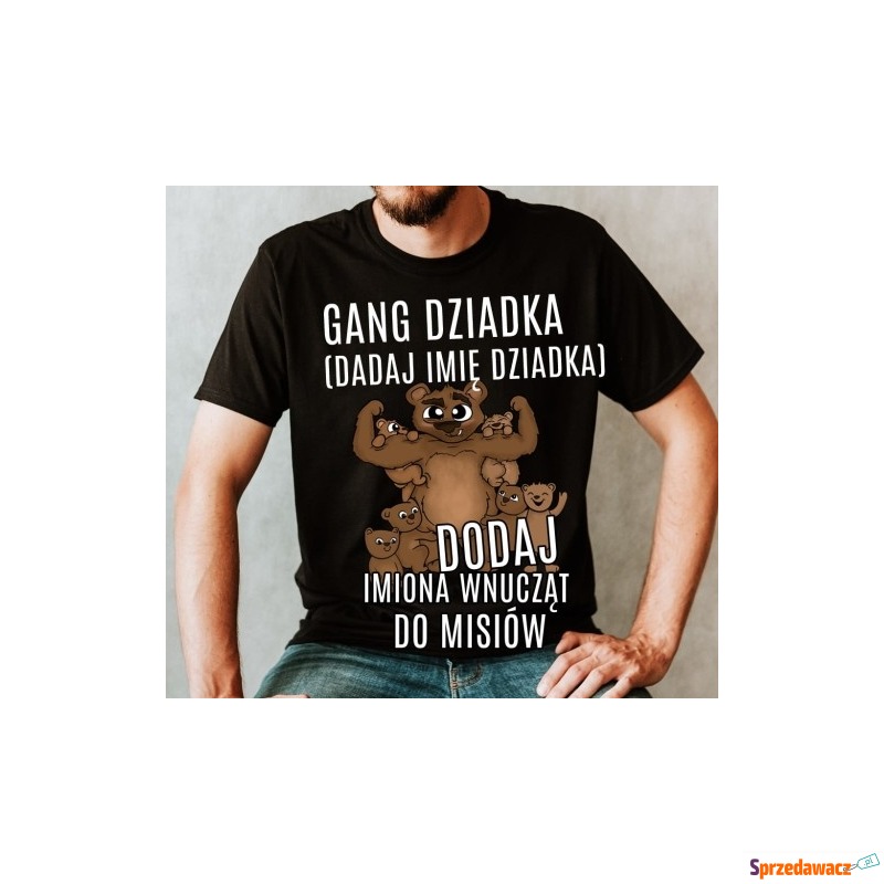 koszulka dla dziadka gang dziadka z 6 wnuczkami... - Bluzki, koszulki - Wodzisław Śląski