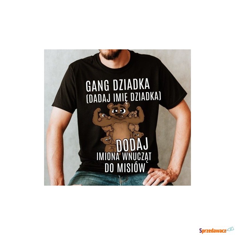 koszulka dla dziadka gang dziadka z 4 wnuczkami... - Bluzki, koszulki - Szczecin