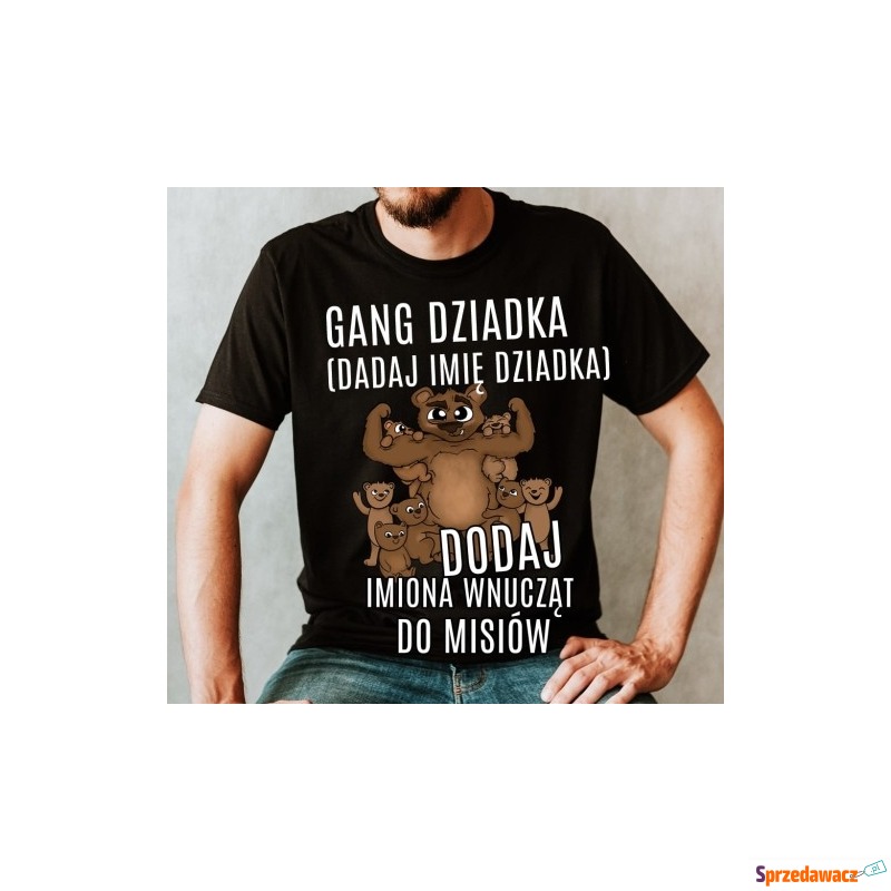 koszulka dla dziadka gang dziadka z 7 wnuczkami... - Bluzki, koszulki - Kraków