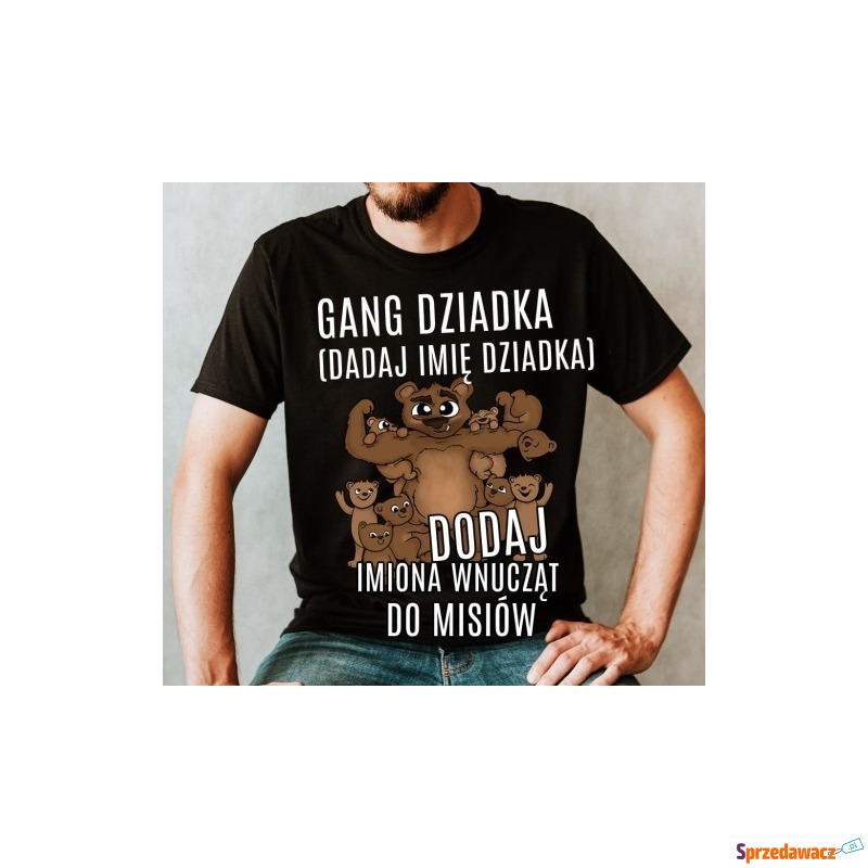 koszulka dla dziadka gang dziadka z 8 wnuczkami... - Bluzki, koszulki - Katowice