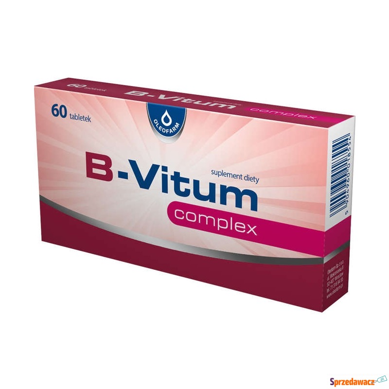 B-vitum complex x 60 tabletek - Witaminy i suplementy - Sochaczew