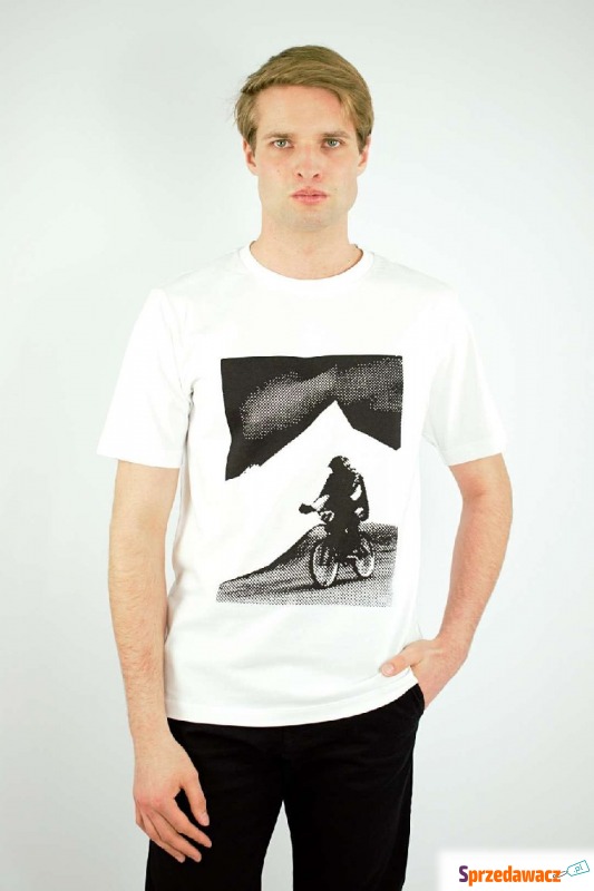 
t-shirt męski calvin klein biały z nadrukiem
 - Bluzki, koszulki - Bielsko-Biała