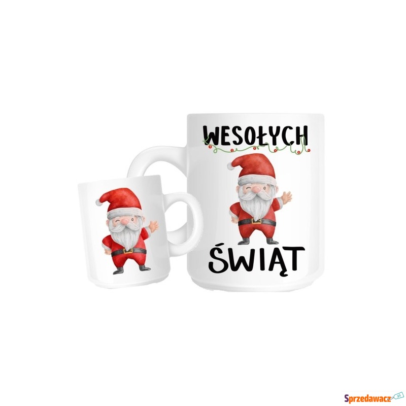 kubek z mikołajem wesołych świąt