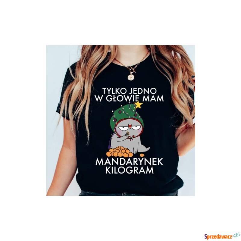 damska koszulka z mandarynkami - mandarynek k... - Bluzki, koszule - Gdynia