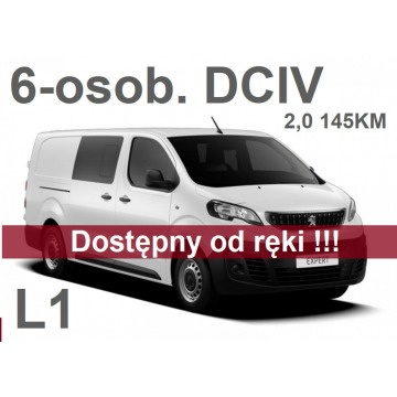 Peugeot Expert - L1 DCIV 6-osobowy 2,0 145KM Dostępny od ręki ! Klima auto- 1686zł