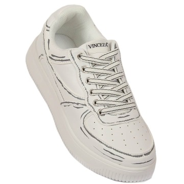 Buty sportowe damskie niskie białe Vinceza 8785