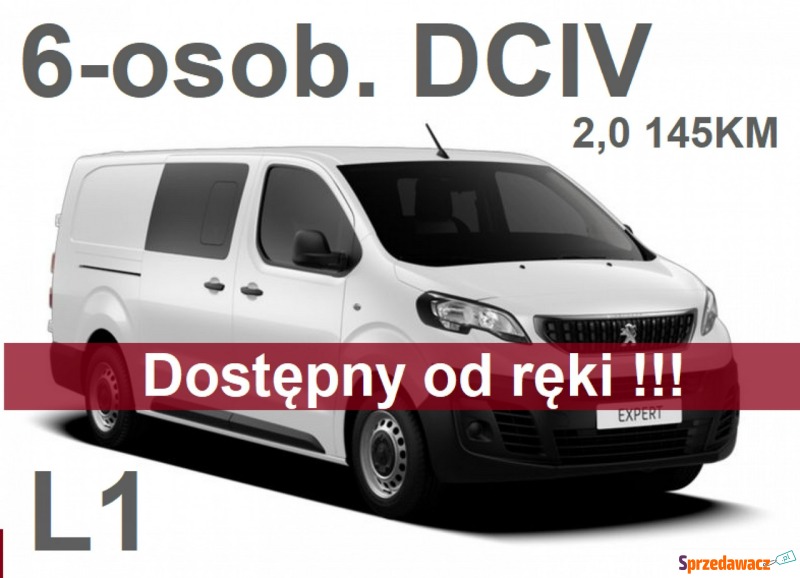 Peugeot Expert 2022,  2.0 diesel - Na sprzedaż za 159 993 zł - Szczecinek