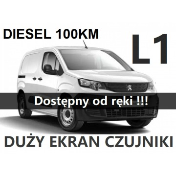Peugeot Partner - L1 1,5 Diesel  100KM Czujniki Park. Duży Ekran Dostępny od ręki 1149zł