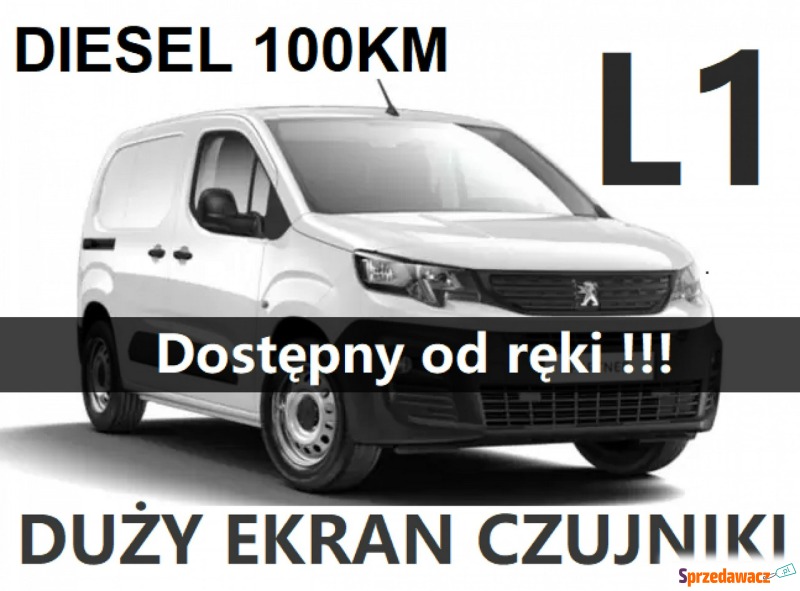 Peugeot Partner 2022,  1.5 diesel - Na sprzedaż za 108 091 zł - Szczecinek