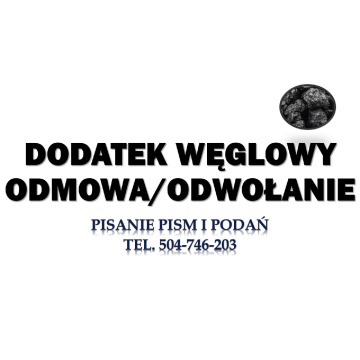 Dodatek węglowy, wzór pisma, tel. 504-746-203.... - Pozostałe usługi - Wrocław - zdjęcie 2