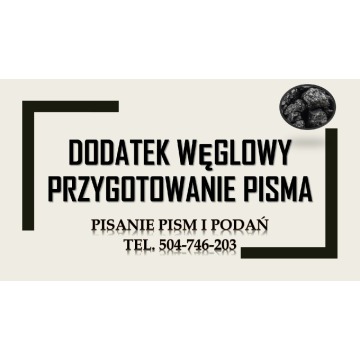 Dodatek węglowy, wzór pisma, tel. 504-746-203.... - Pozostałe usługi - Wrocław - zdjęcie 8