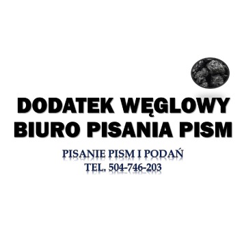 Dodatek węglowy, wzór pisma, tel. 504-746-203.... - Pozostałe usługi - Wrocław - zdjęcie 9